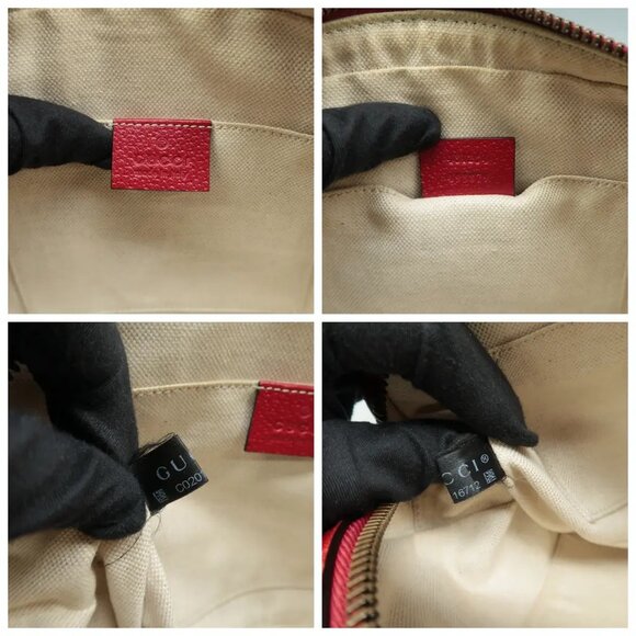 100% Authentic GUCCI Animalier Red Leather Shoulder Bag 571-091024 - Picture 11 of 12